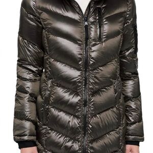 Women's Metallic Puffer Jacket